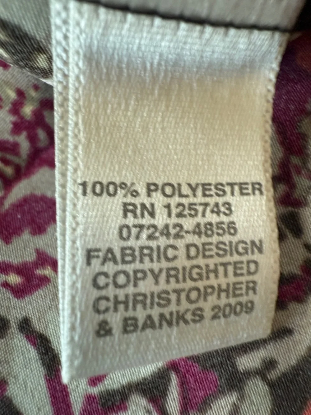 Christopher & Banks Red Floral Button-Front A-Line Skirt - NWOT - Picture 4 of 6